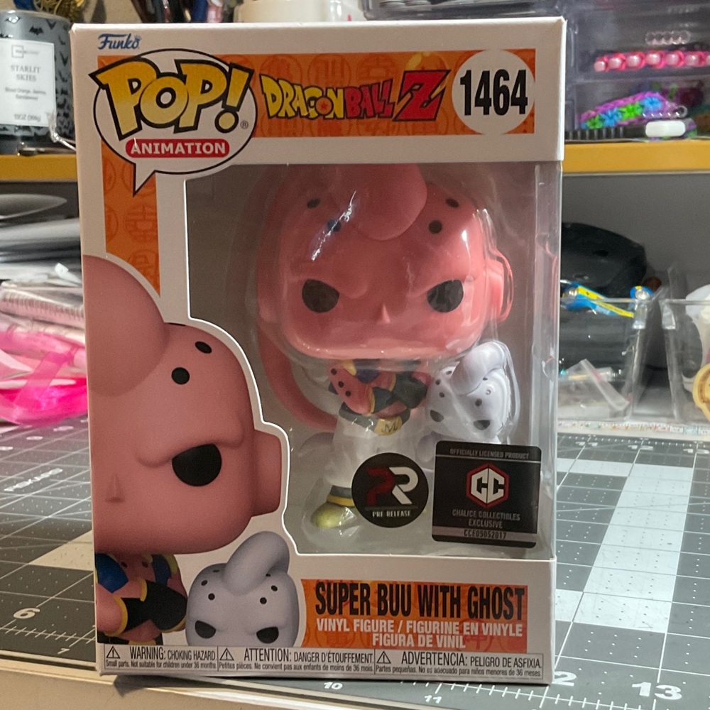 Funko Pop! Animation Super Buu with Ghost - Pink and White